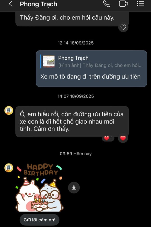 Kết quả học viên 1
