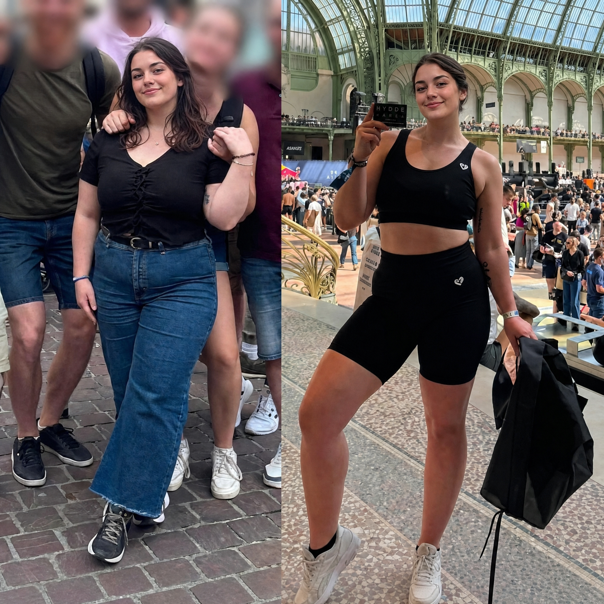 Avant / après Lucie, 23 ans