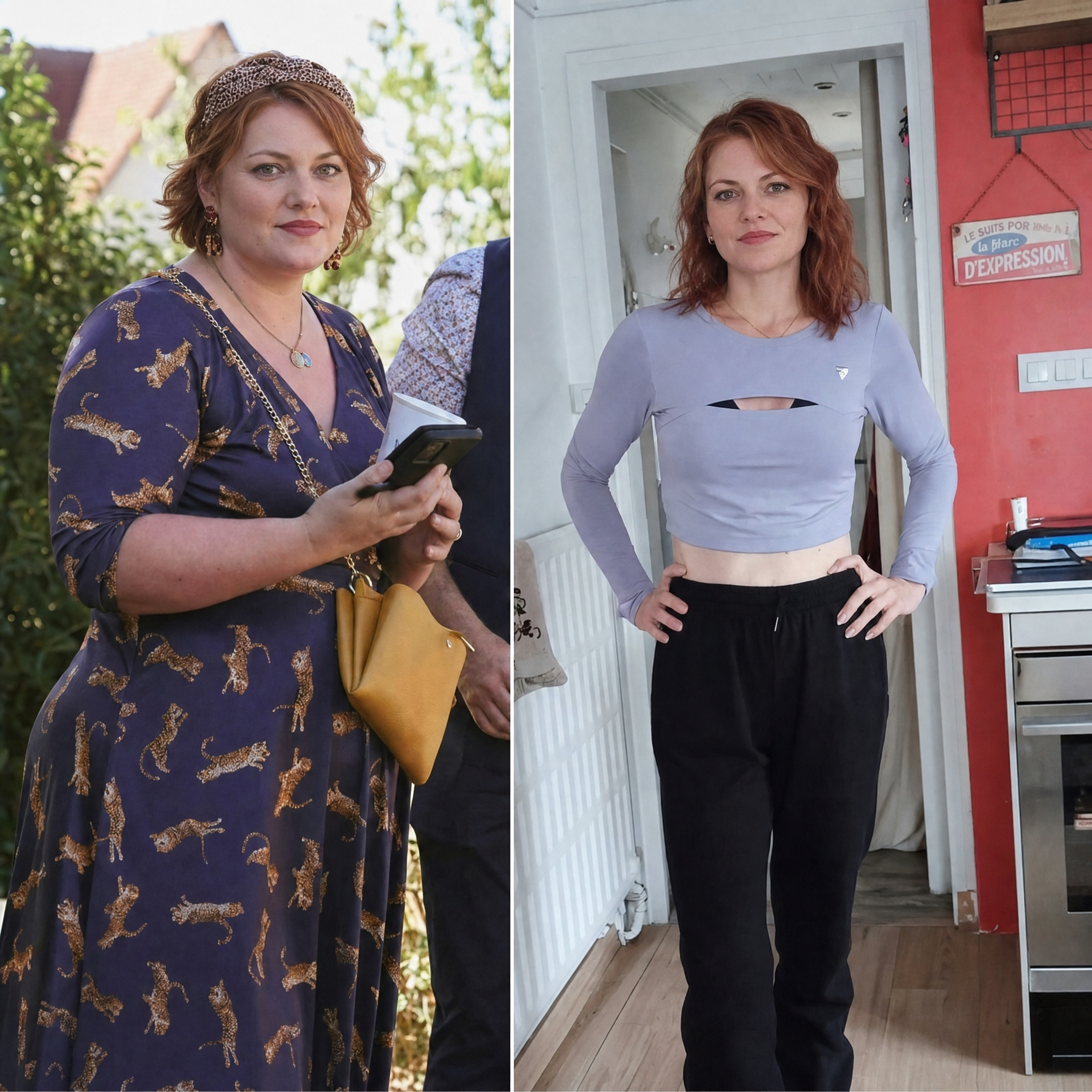 Avant / après Camille, 32 ans