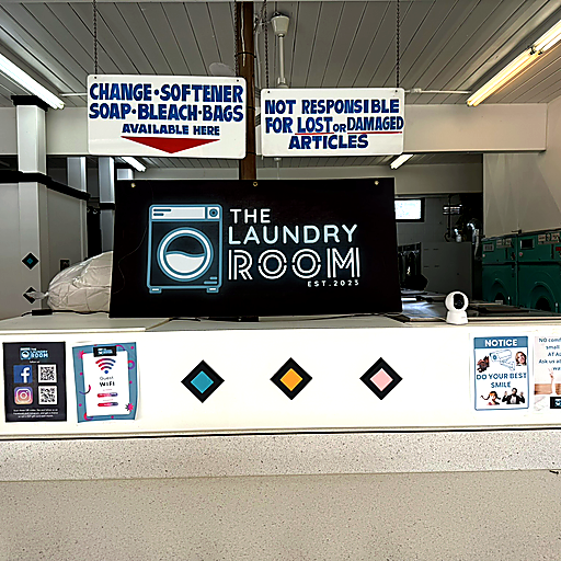The Laundry Room service counter in Kelowna
