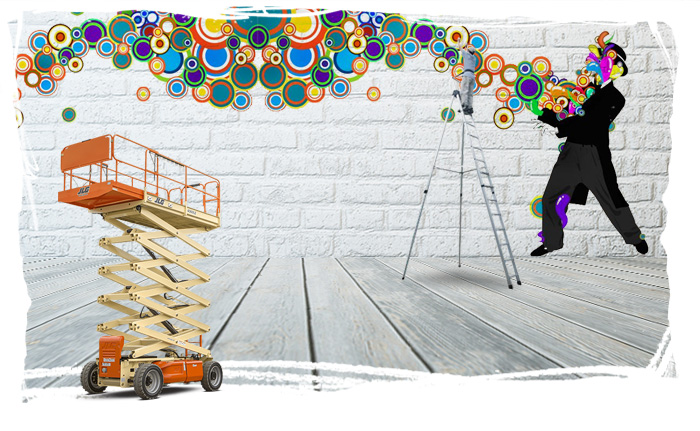 Professional graphic installation with certified crews and scissor lifts in Tempe