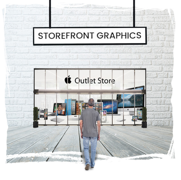 Storefront graphics and business signage printed in Tempe, AZ