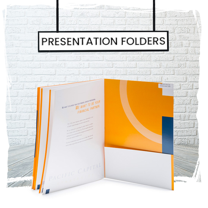Custom printed presentation folders to organize and impress at meetings