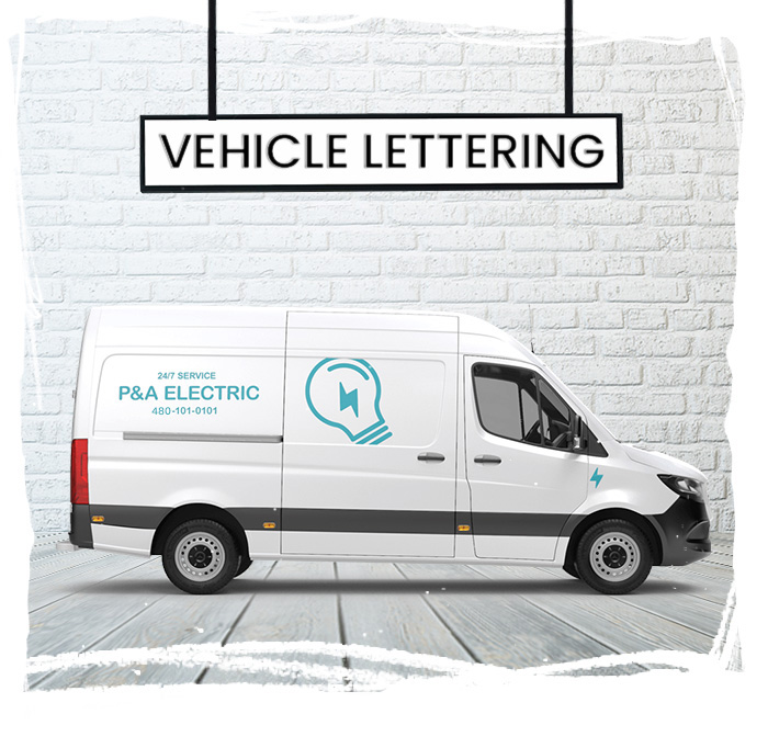 Vehicle lettering and decals applied by Q'D UP