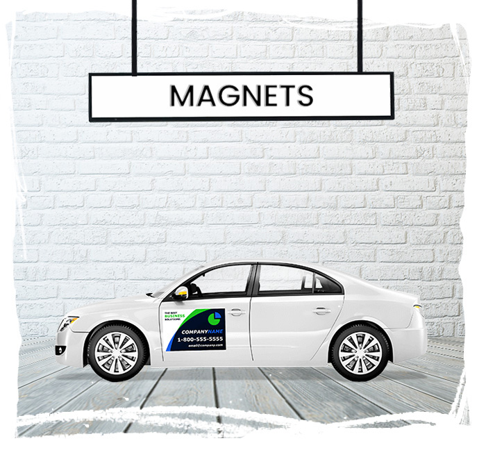 Removable magnetic vehicle signs for temporary branding or dual-use vehicles