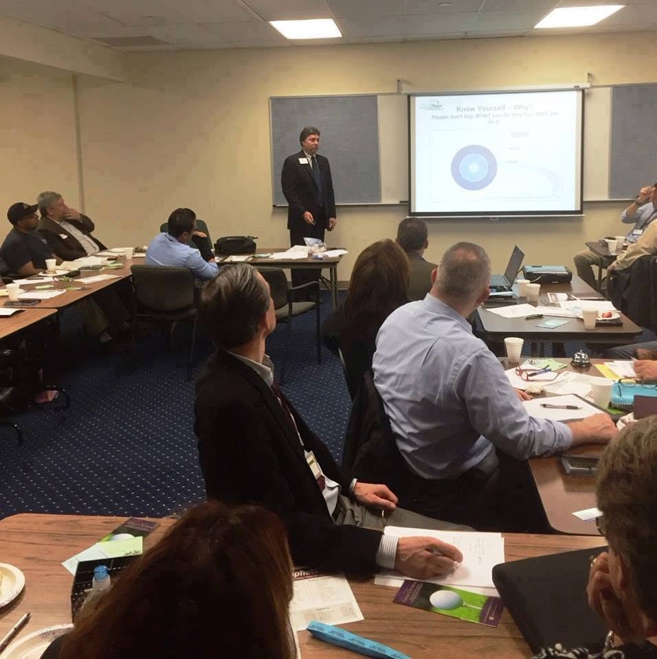 Professional business speaking engagement