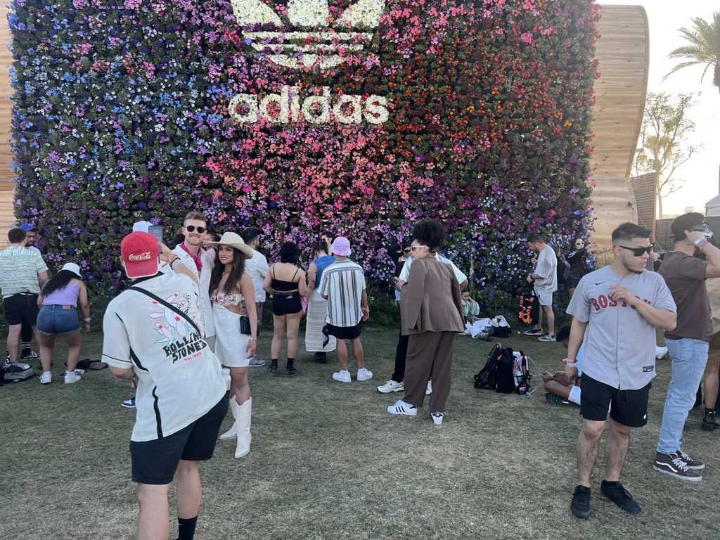 Celebrity guest inside Adidas x Bad Bunny activation