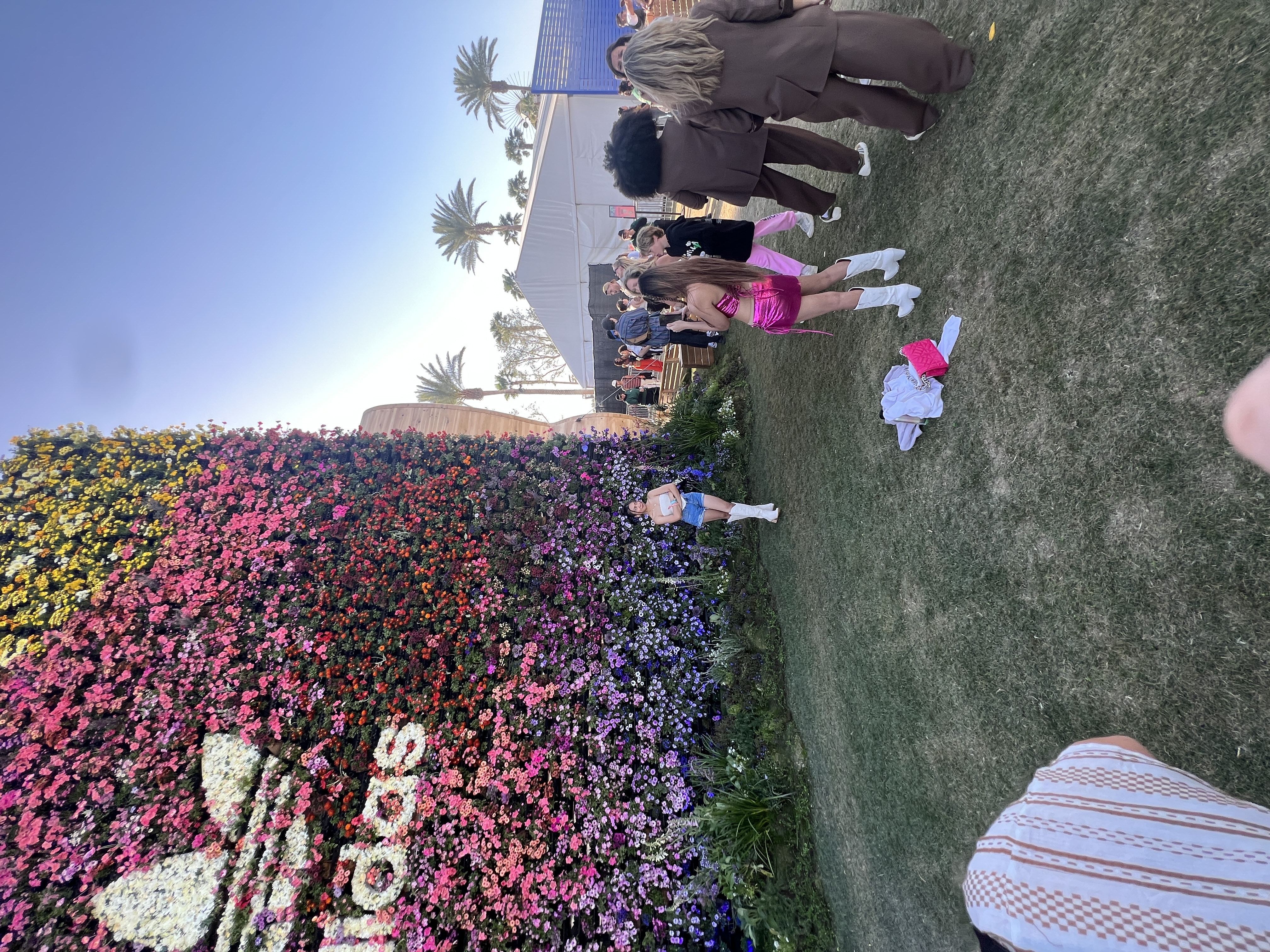 Visitors inside Adidas experiential living wall environment