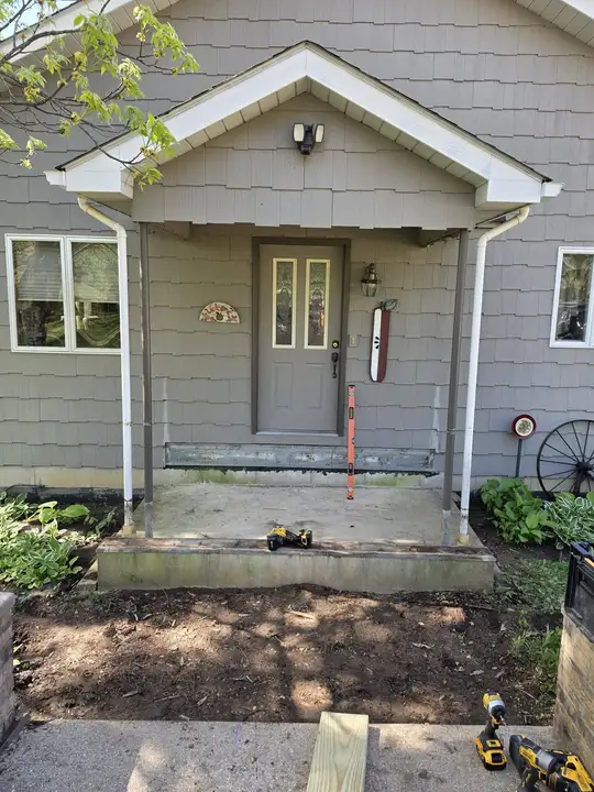 Front Entry and Porch — Before