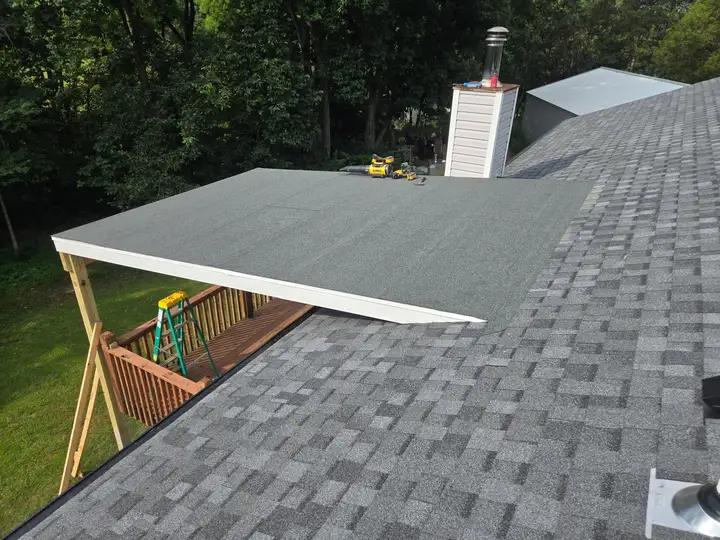 Covered Deck Roof — After