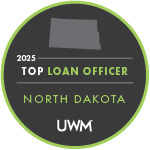 2025 UWM Top Loan Officer in North Dakota badge