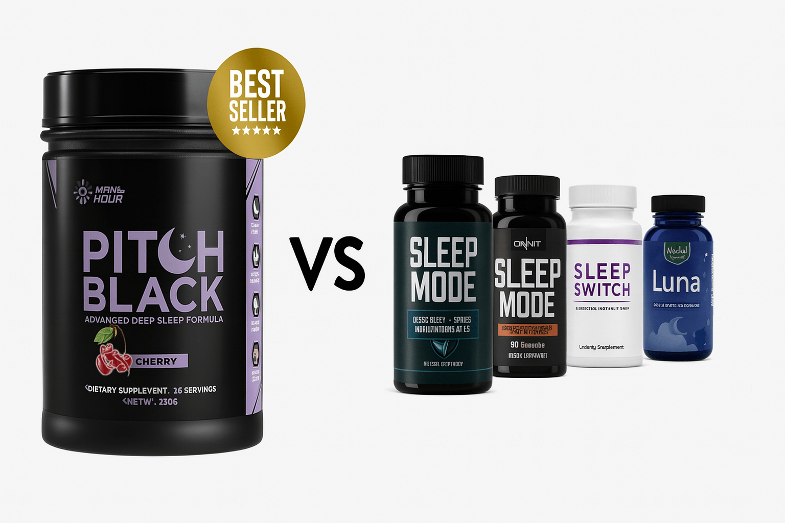 Pitch Black Sleep Supplement Compared to Alternative Sleep Aids