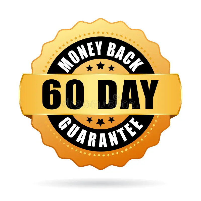 60 Day Money Back Guarantee
