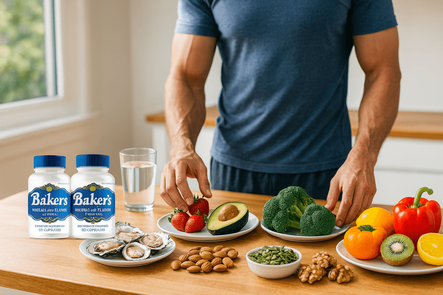 Integration strategy - combining Baker's Semen Booster supplements with natural zinc-rich foods and healthy nutrition