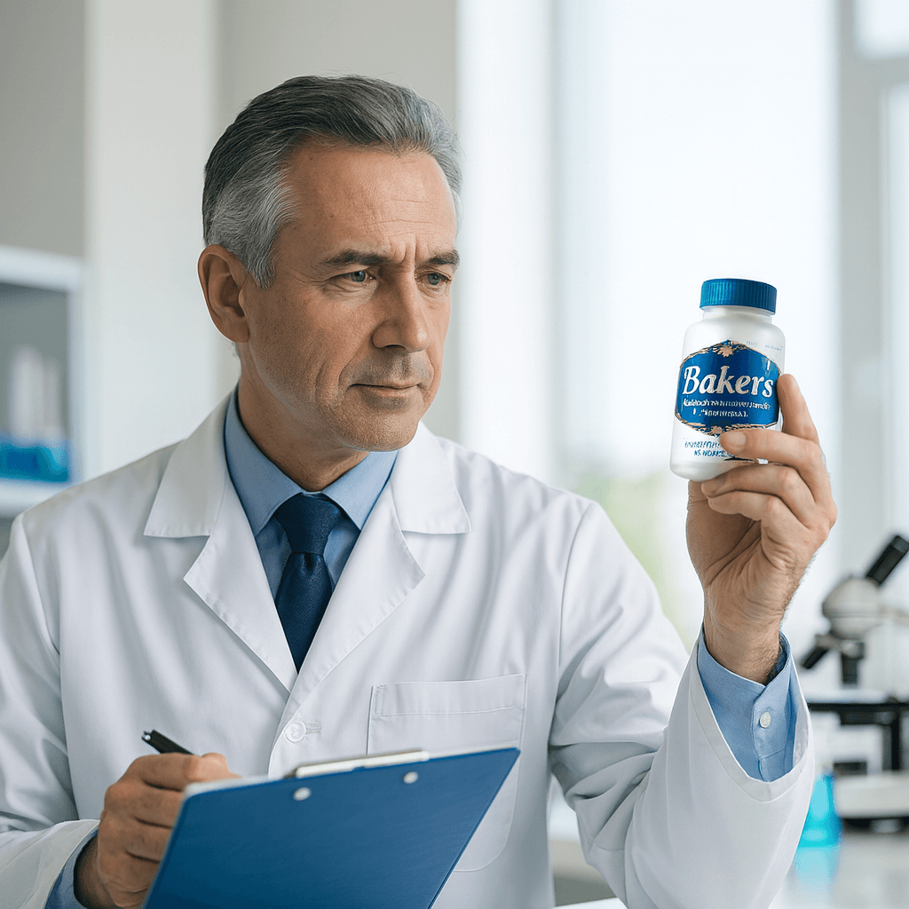 Dr. Michael Baker in laboratory conducting research on natural supplements