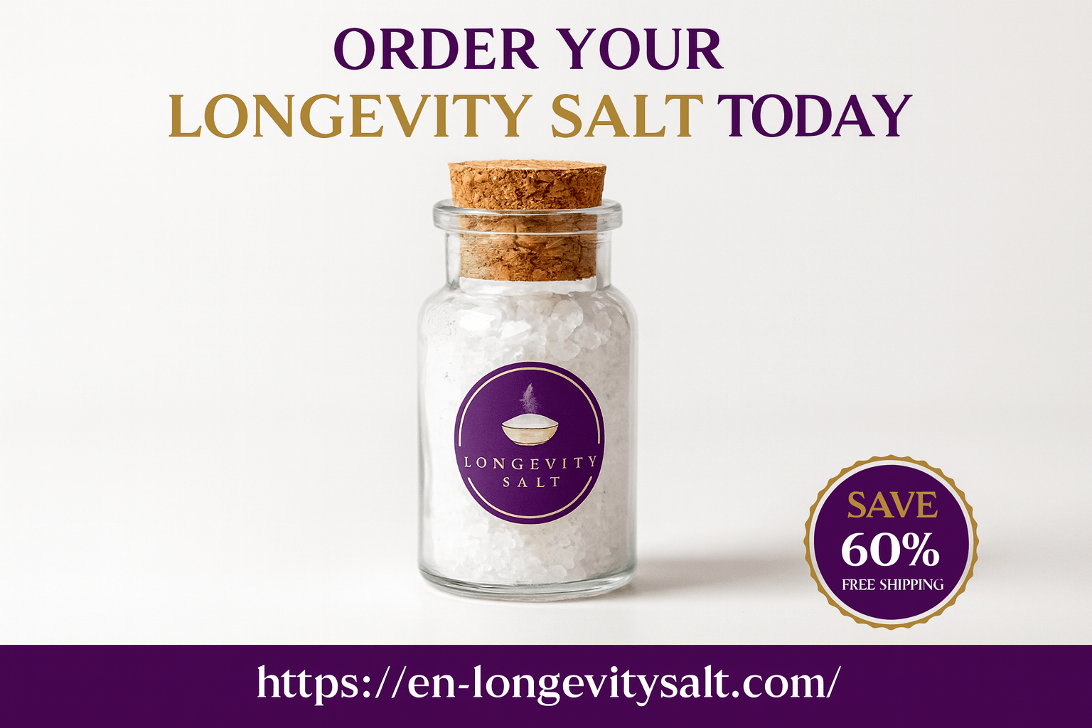 Order Longevity Salt now - 60% off natural mineral salt for respiratory health