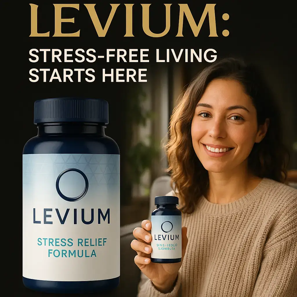 Levium Natural Stress Relief Supplement - Stress-Free Living Starts Here - Doctor-Developed Anxiety Relief
