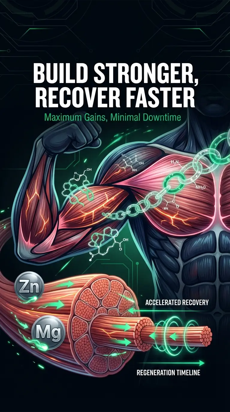 Build Stronger Recover Faster - Alpha Energy Protein Synthesis and Muscle Recovery Support