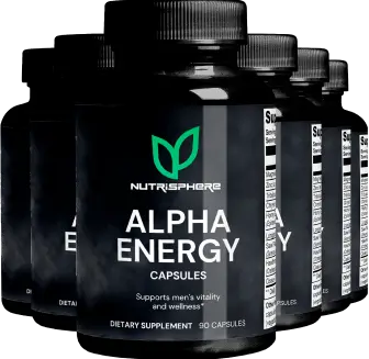 Alpha Energy 6 Bottles - 180 Day Supply - Maximum Savings