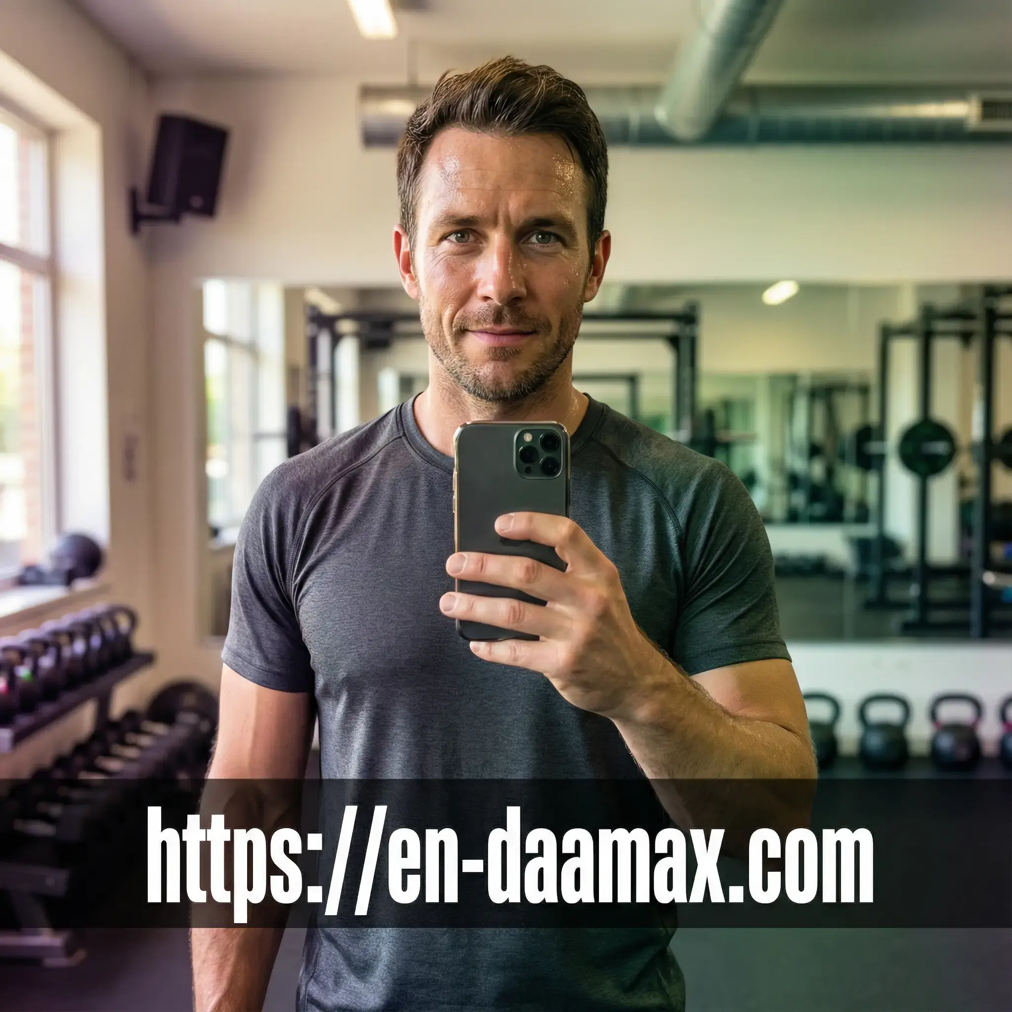 James post-workout gym selfie review avatar with https://en-daamax.com