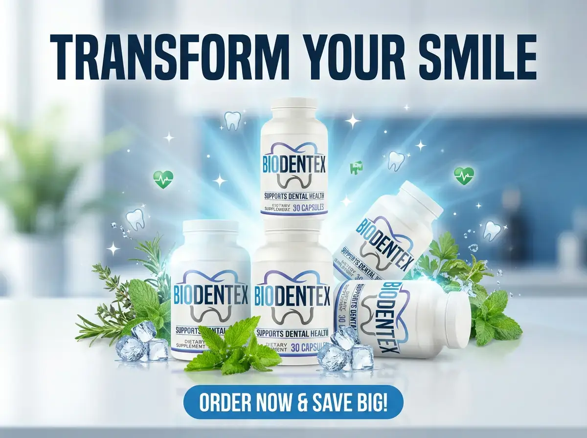 Biodentex Oral Health Supplement - Limited Time 70% OFF Discount - Multiple Bottle Package with Free Shipping, 180-Day Money-Back Guarantee, GMP Certified, FDA Registered, Natural Ingredients - Order Now at www-biodentex.com