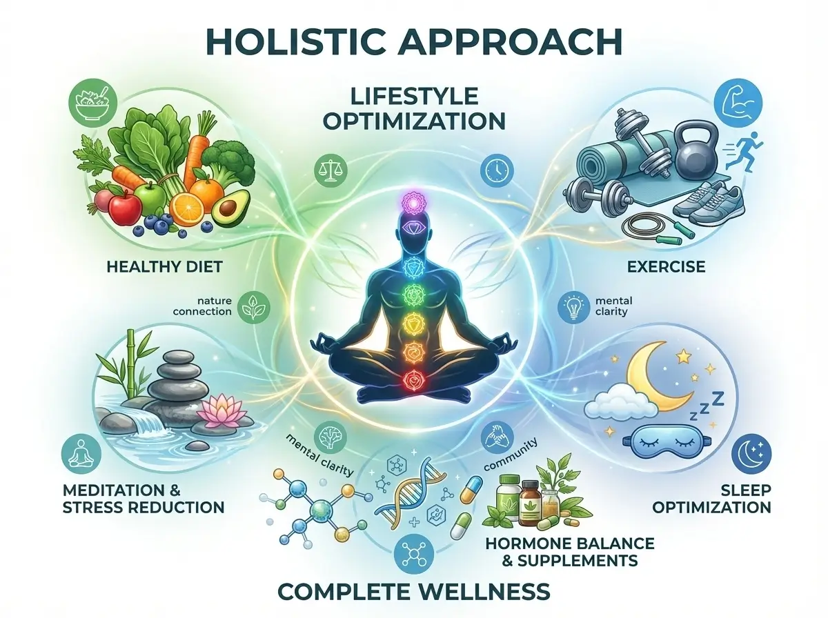 Natural holistic wellness approach to male health