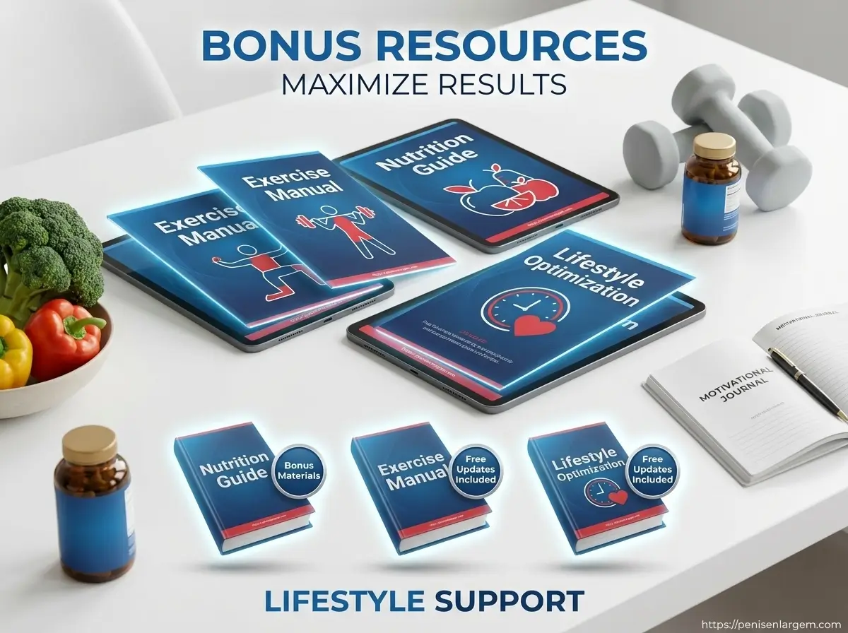 Bonus Materials - Nutrition guides, exercise manuals, and lifestyle optimization resources for maximizing penis enlargement results