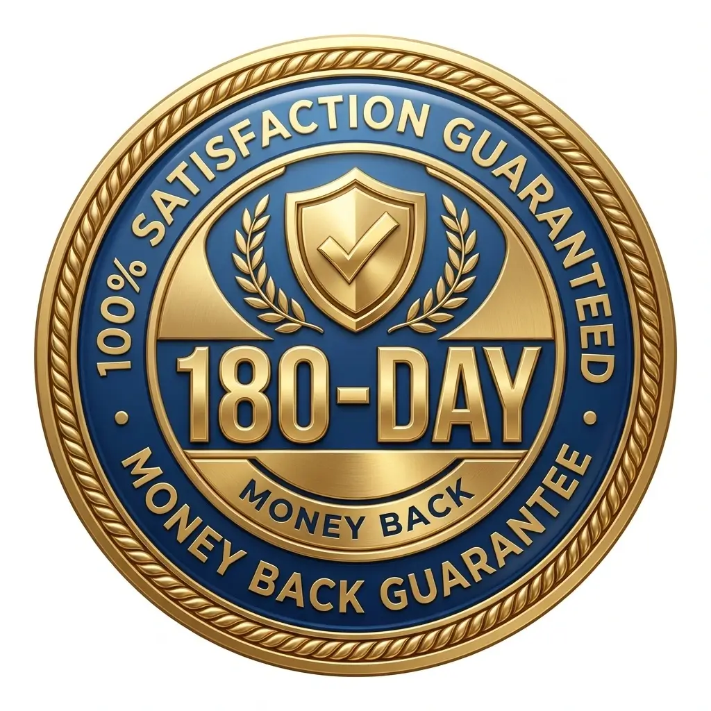 Brain C-13 180-Day Money Back Guarantee Seal - 100% Satisfaction Guaranteed by Zenith Labs