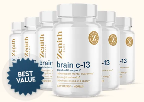 Brain C-13 bottles showing special discount offer - only $33 per bottle limited time