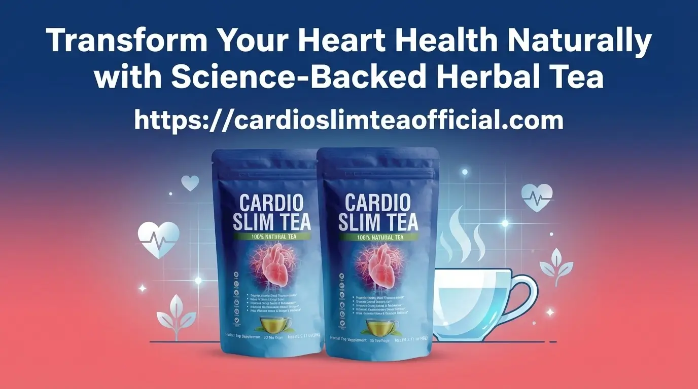 Cardio Slim Tea official website - natural herbal tea for heart health and blood pressure support with science-backed ingredients
