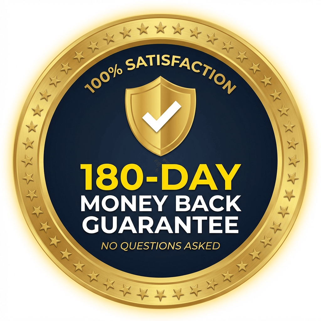 Sight Fresh 180-day money back guarantee badge