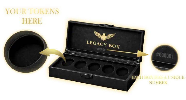 Trump Legacy Box unique design showcasing premium craftsmanship and gold detailing