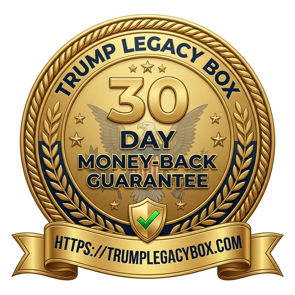 Trump Legacy Box 30-day money-back guarantee badge