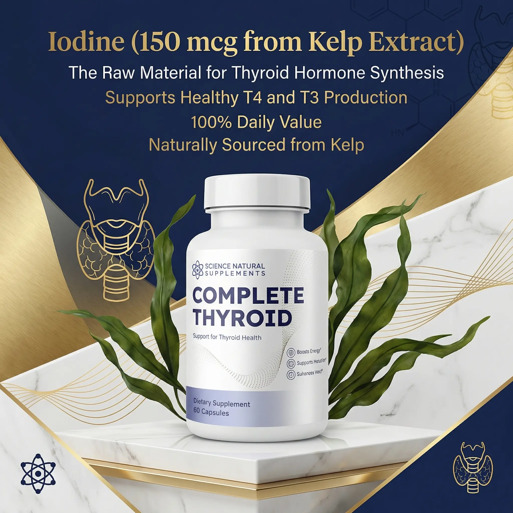 GMP Certified badge for Complete Thyroid iodine kelp ingredient quality