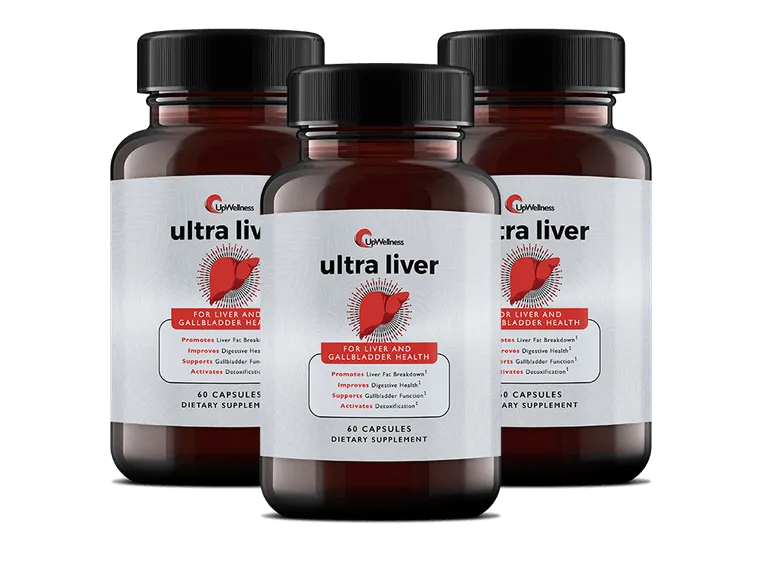 UpWellness Ultra Liver supplement bottles with special discount pricing
