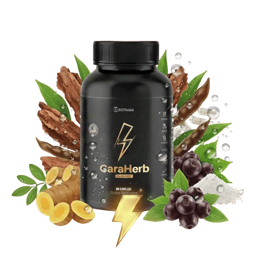 GaraHerb natural male vitality supplement — official product bottle 900x900