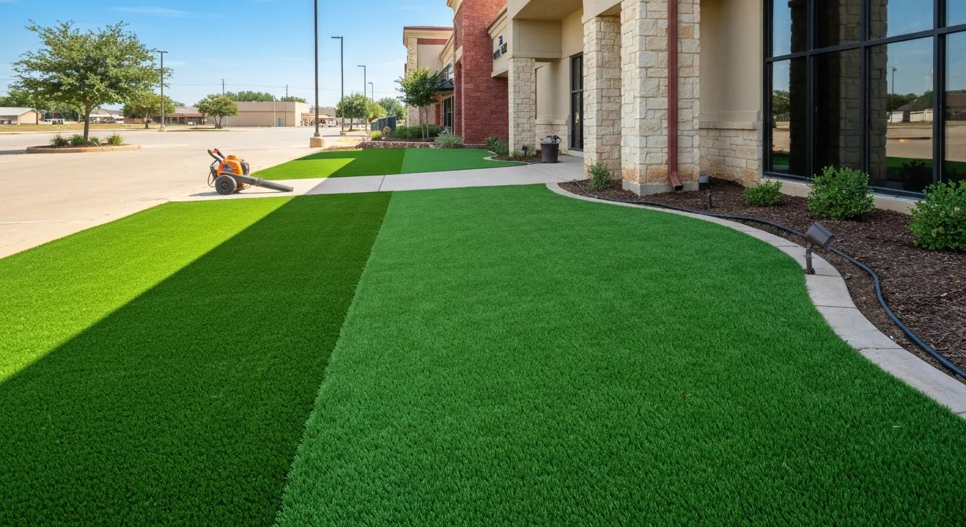 Commercial artificial turf project