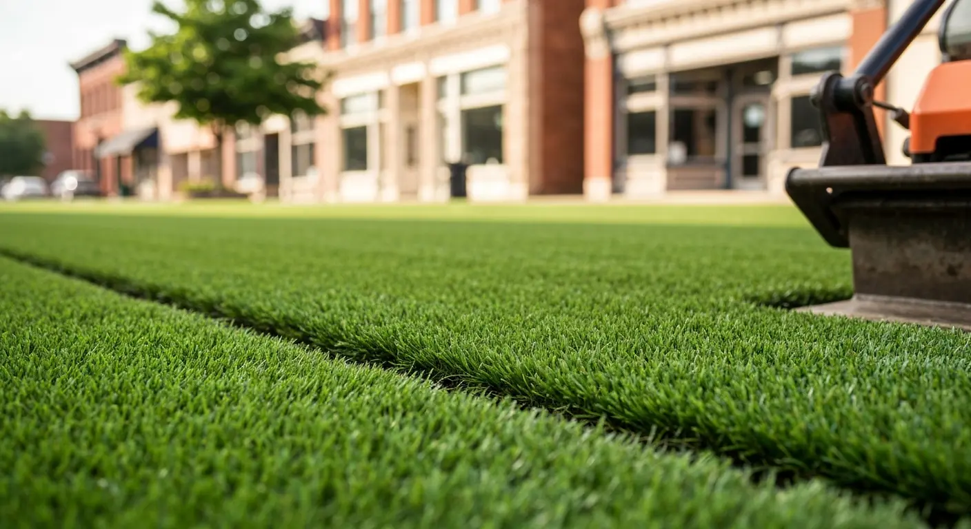 Commercial artificial turf