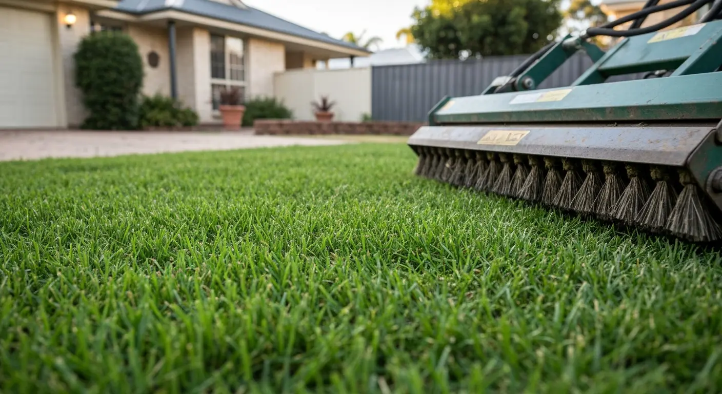 Fiber restoration and turf brushing