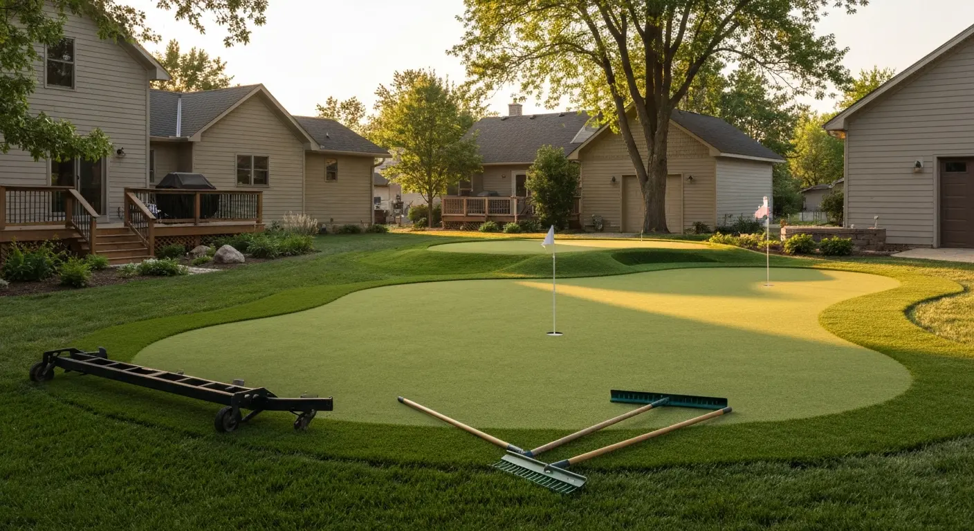 Golf putting green