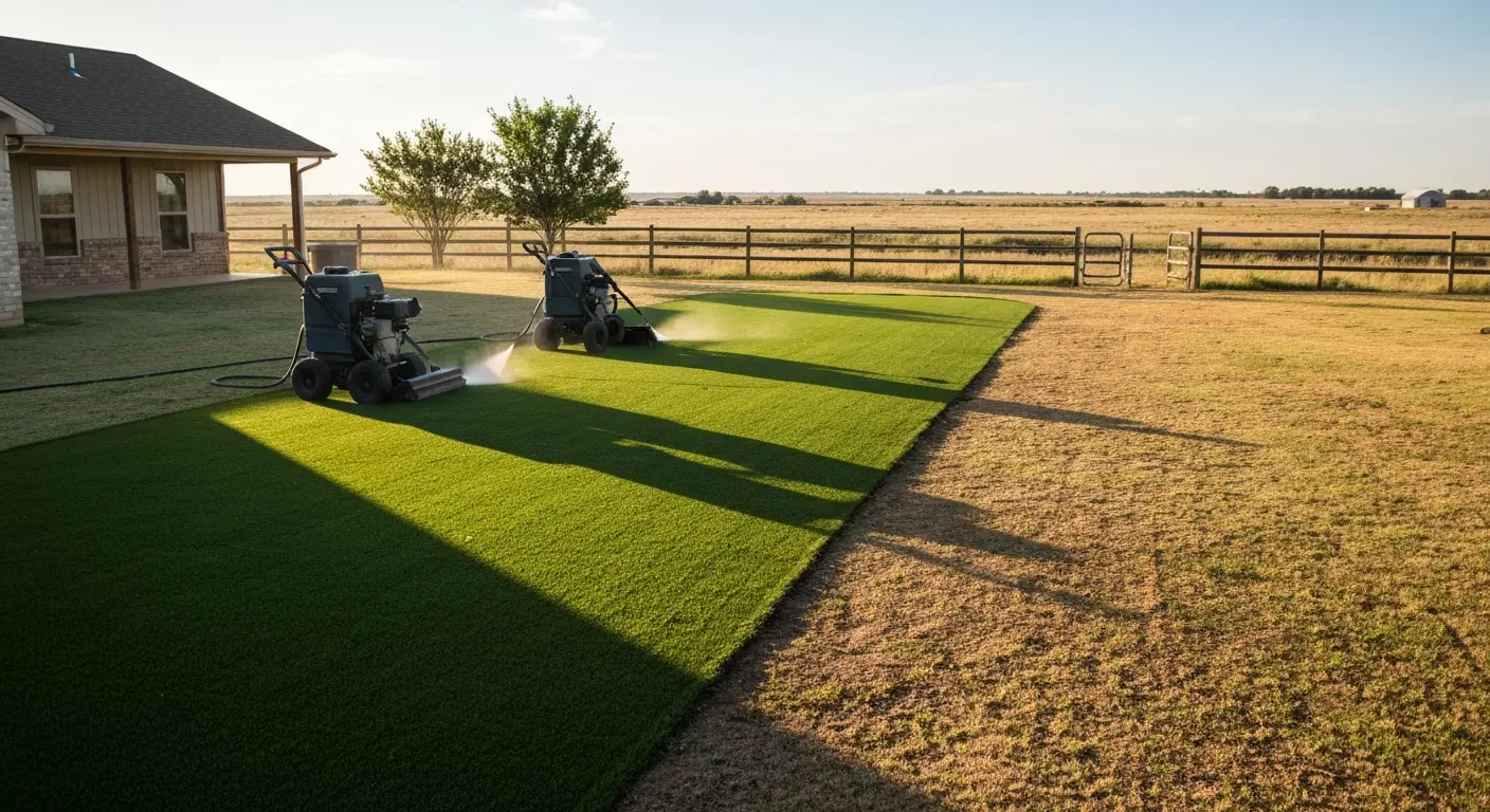 Turf maintenance and cleaning service