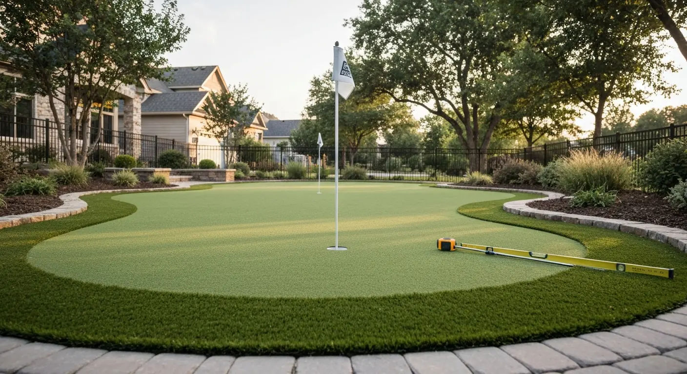 Custom putting green