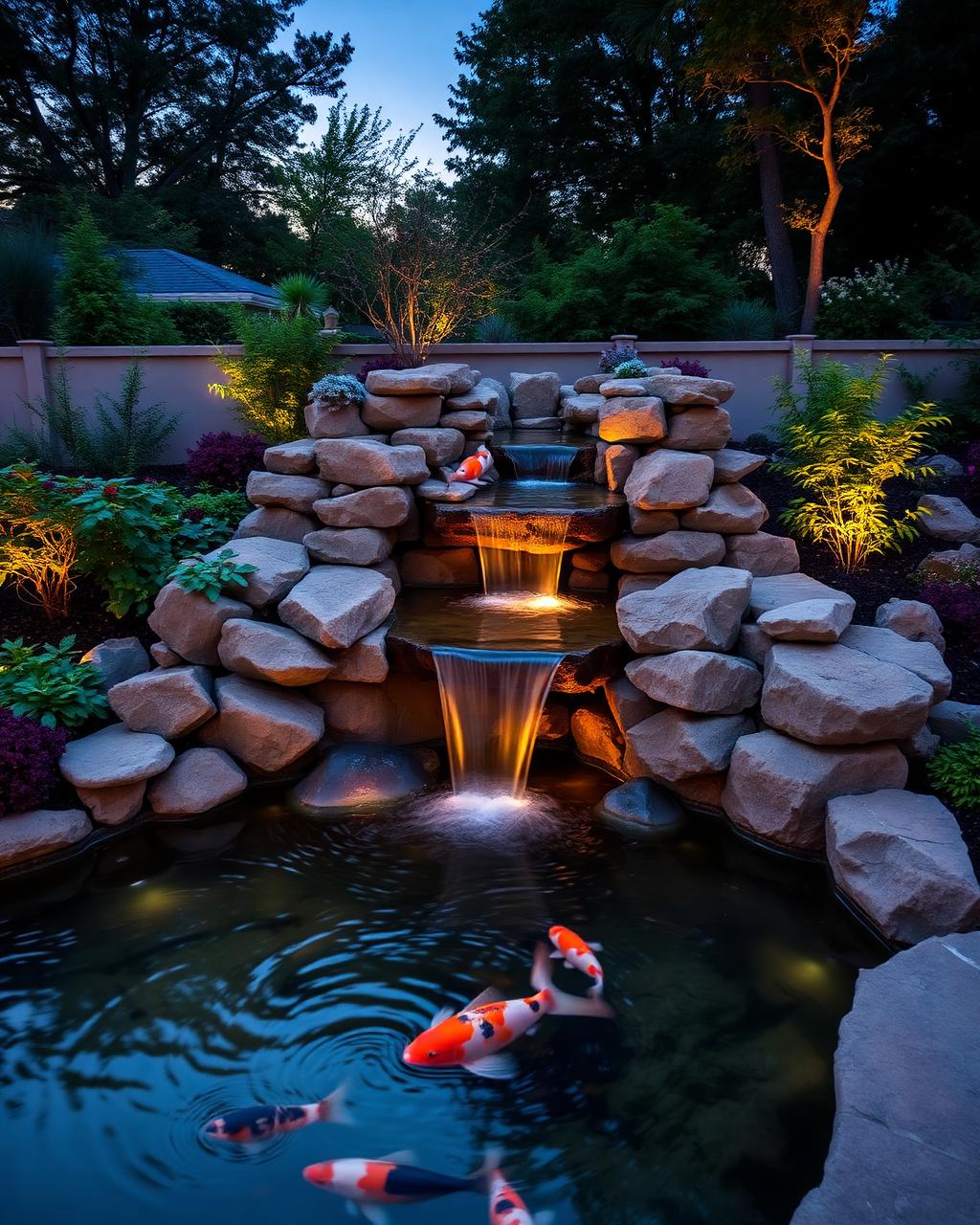 Water features and lighting portfolio