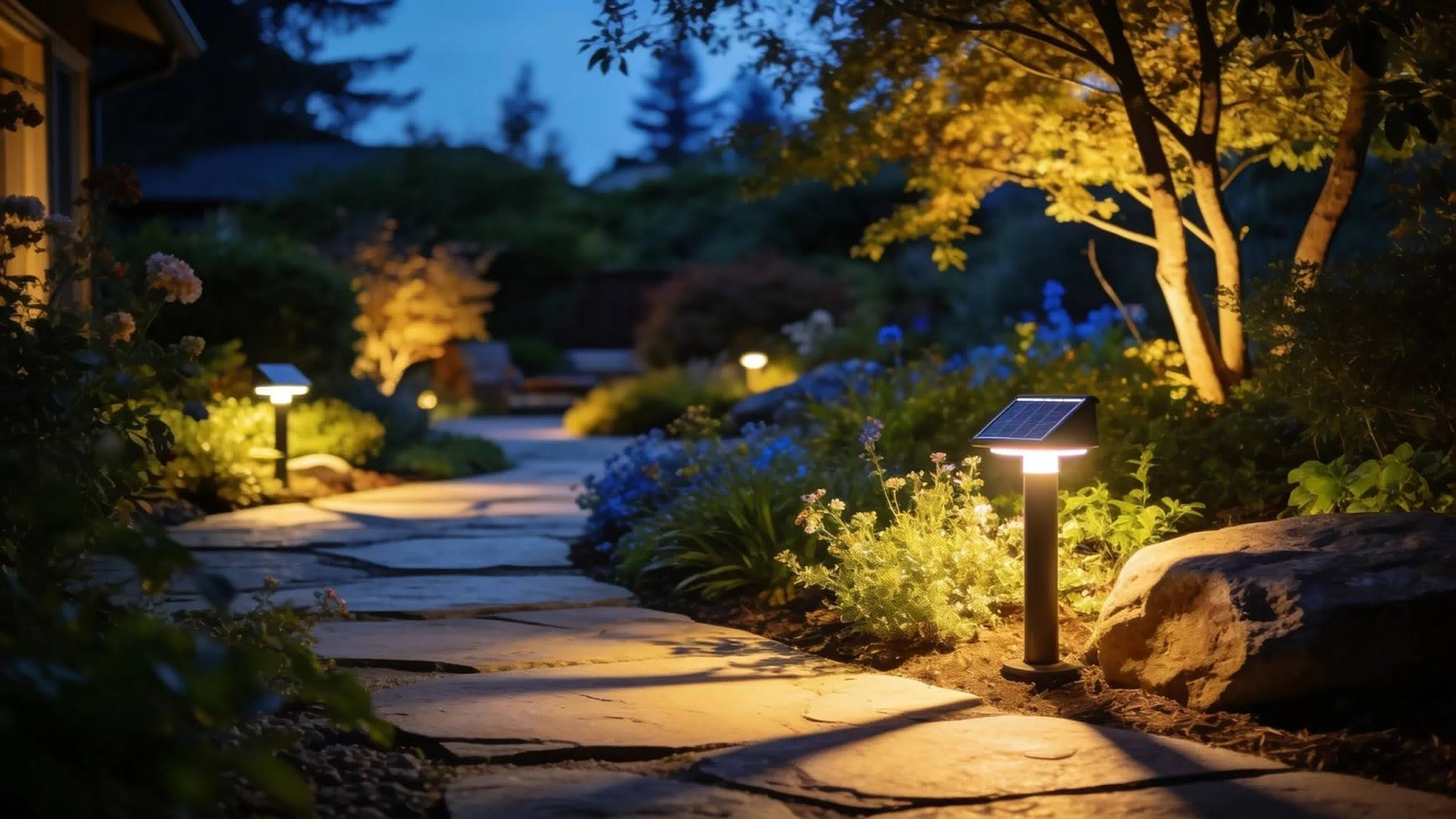 Outdoor lighting systems for Northern California residential landscapes