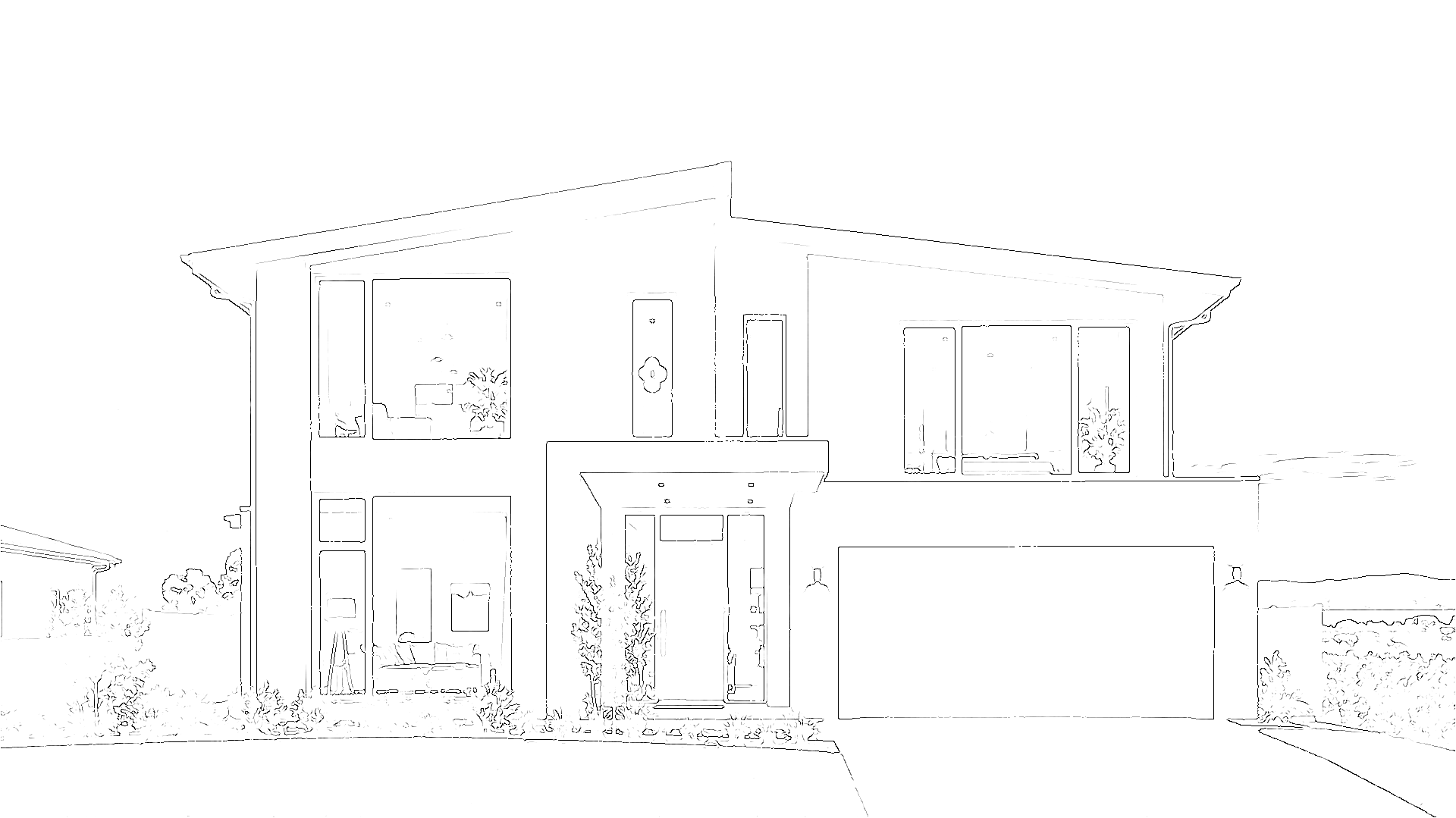Elevation drawing of the home