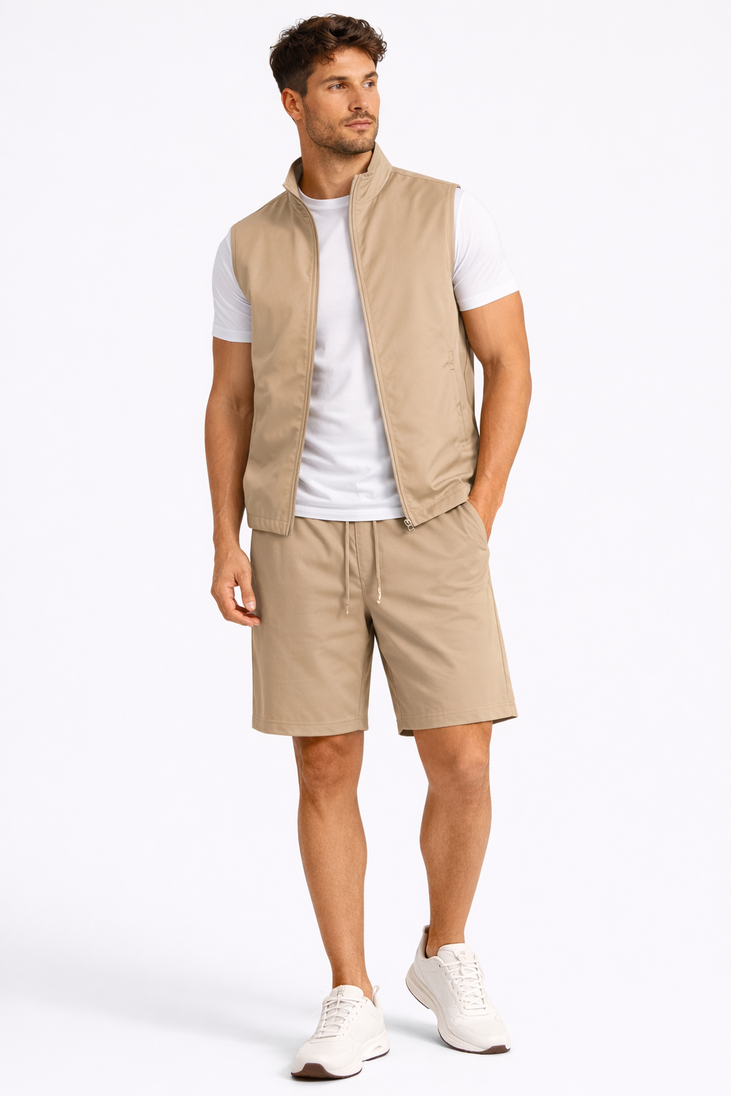 AURAE Summer Performance Set - Light Kaki