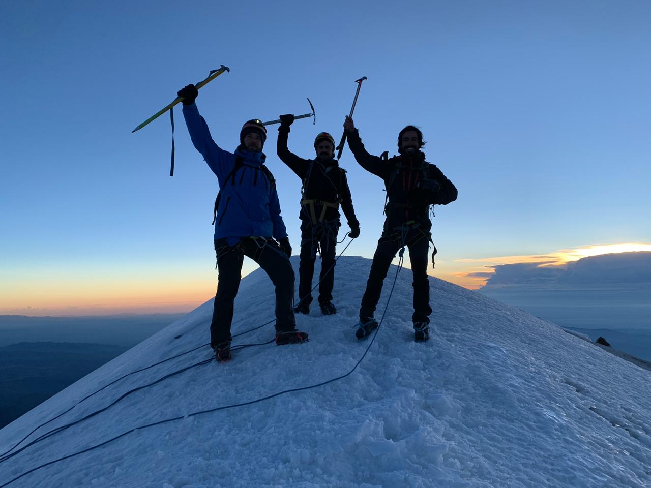 Man with altitude sickness.