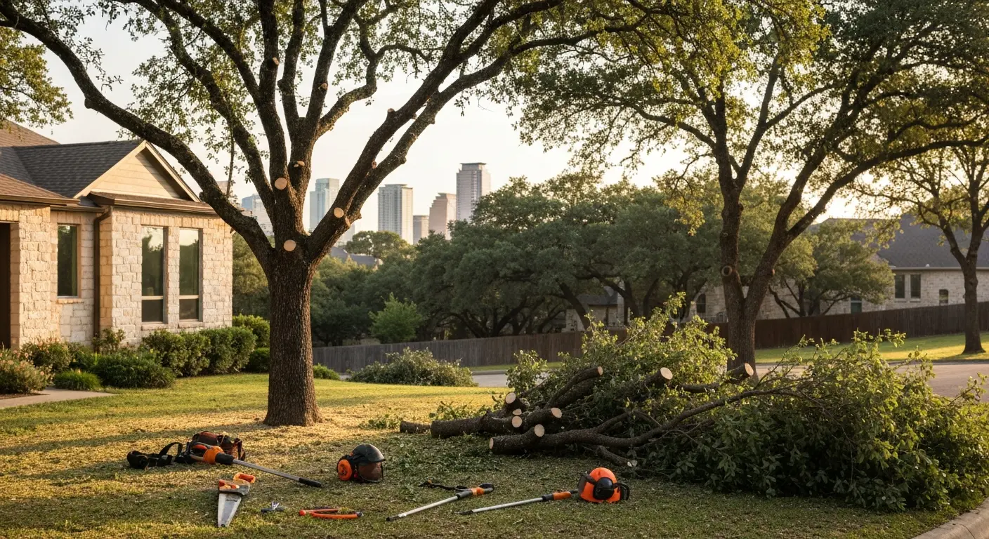 Professional tree trimming in Austin