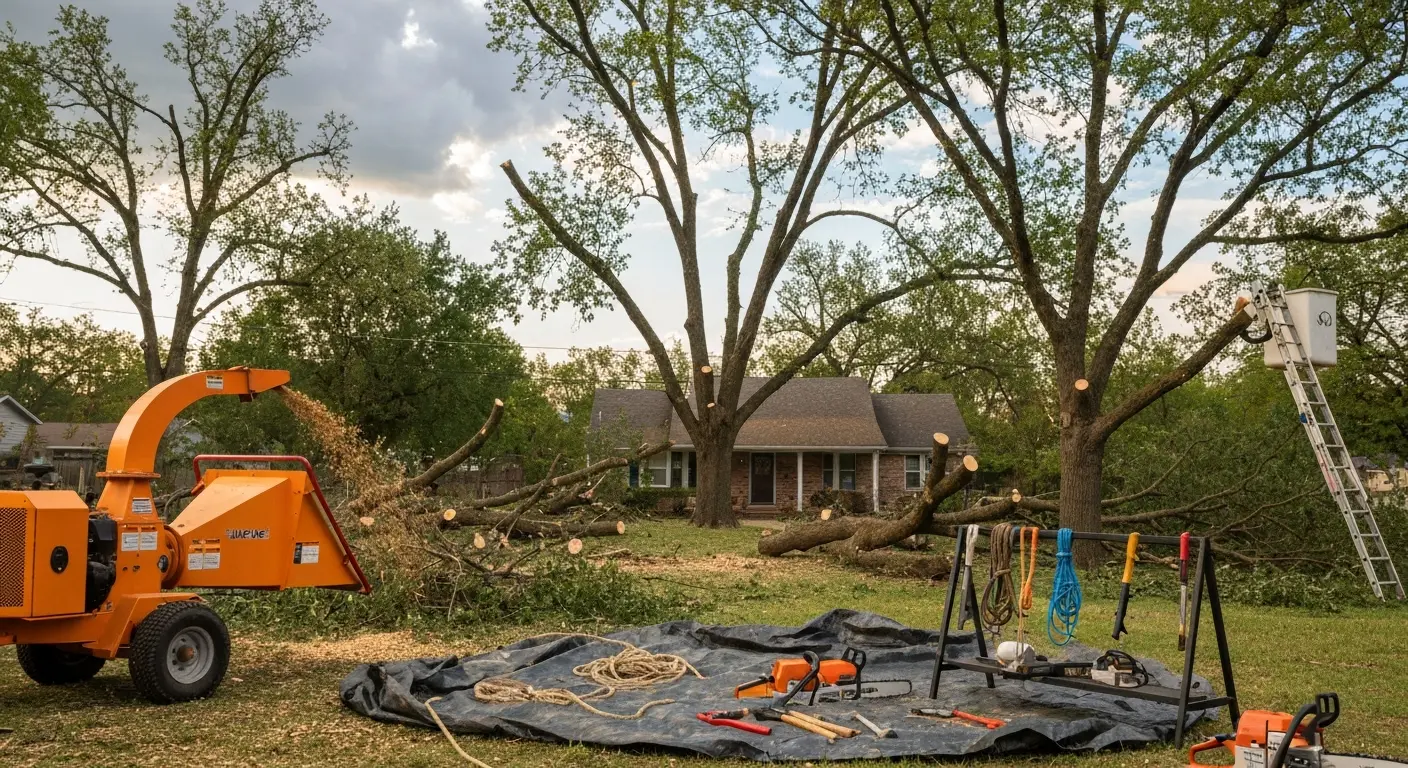 Storm damage cleanup