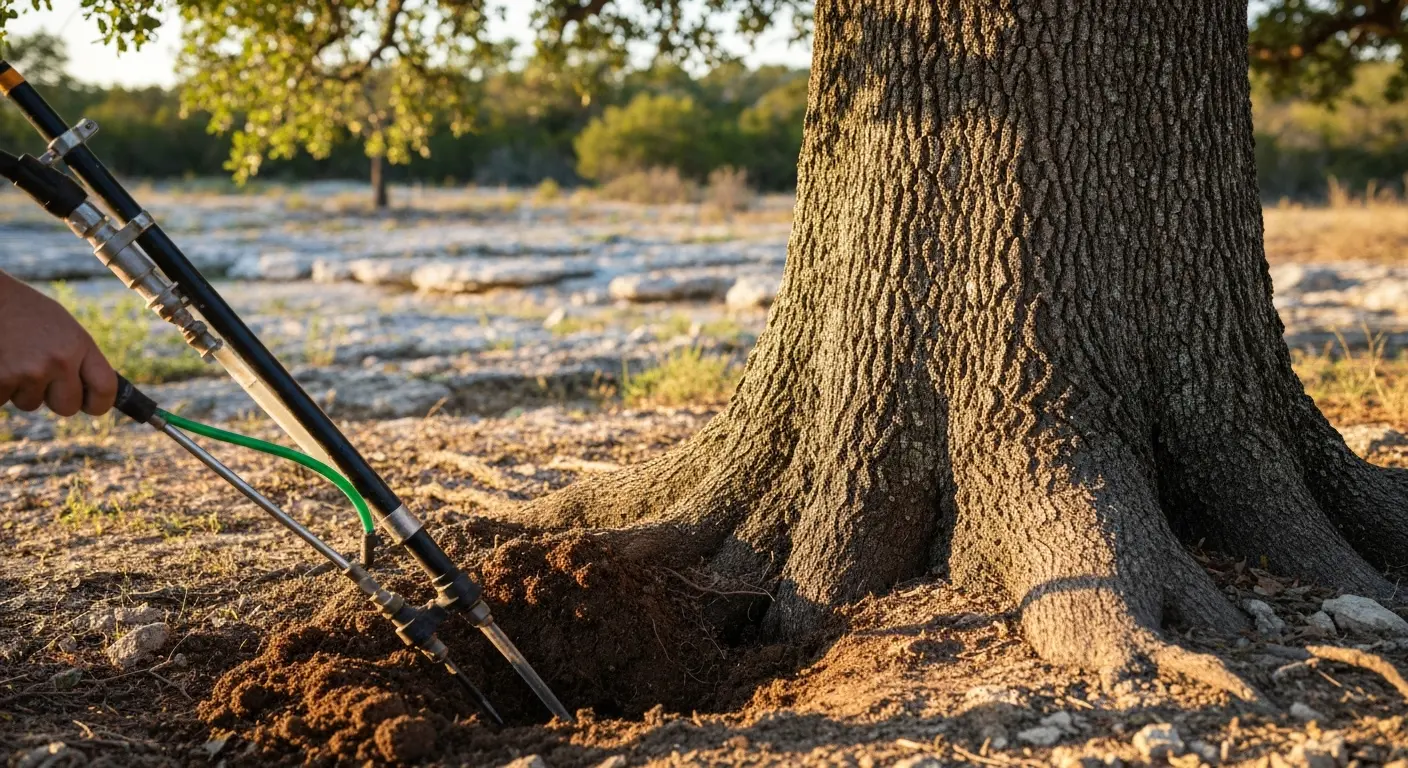 Tree fertilization application